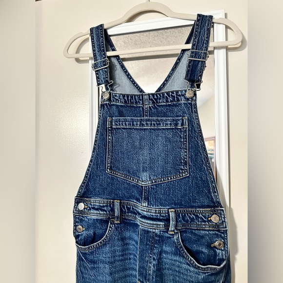 H&M Flared Denim Overalls NWOT - Picture 10 of 15